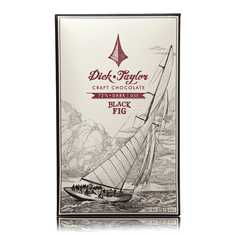 Black Fig 72% Dark Chocolate Bar 2OZ Dick Taylor Craft Chocolate