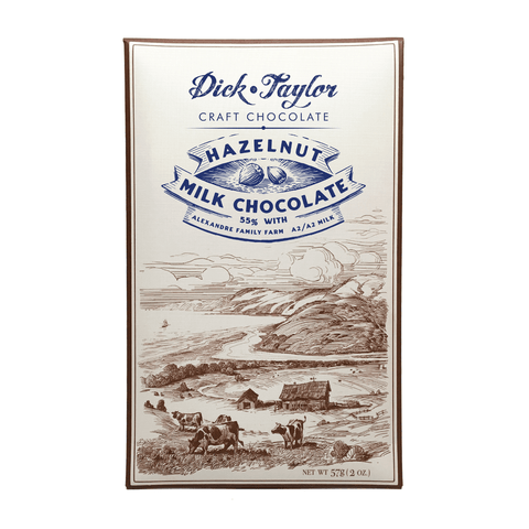 Hazelnut Milk Chocolate 55% Craft Chocolate Dick Taylor