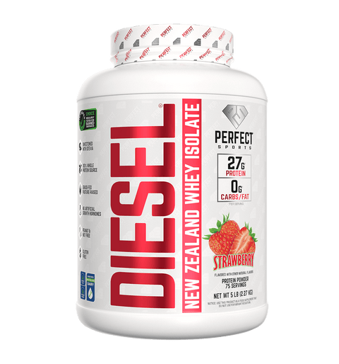 Perfect Sports DIESEL New Zealand Grassfed Whey Protein Isolate 5 lbs