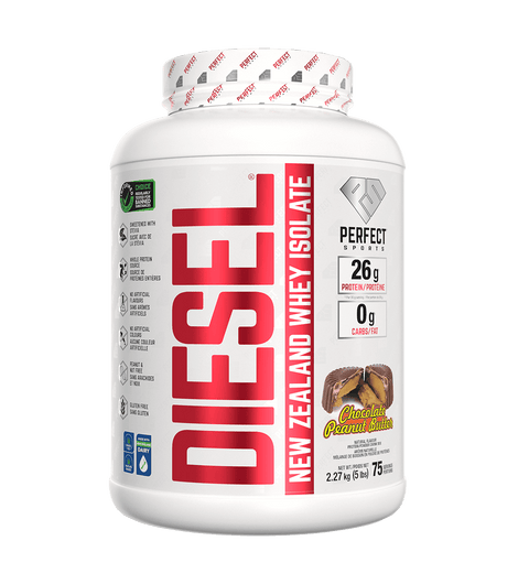 Perfect Sports DIESEL New Zealand Grassfed Whey Protein Isolate 5 lbs