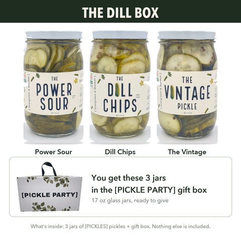 Dill Pickles 3 Dill Jars Gift Box The Dill Box