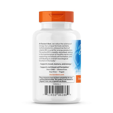 Doctor's Best Fully Active B 12 1500 mcg 60 V Caps