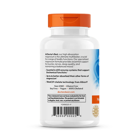 Doctor's Best High Absorption Magnesium, 200 mg Per Serving