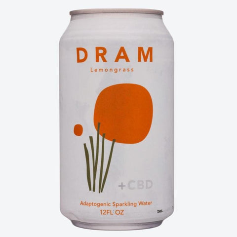 Lemongrass Adaptogenic Sparkling Water CBD Beverage DRAM Apothecary