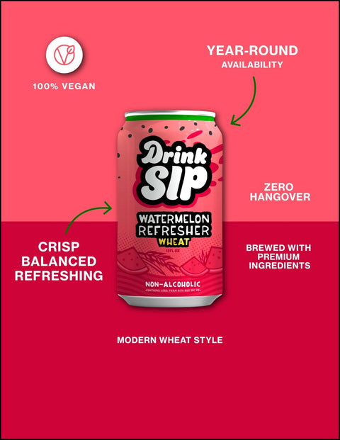 Watermelon Refresher Cold Crisp DrinkSip Beverage