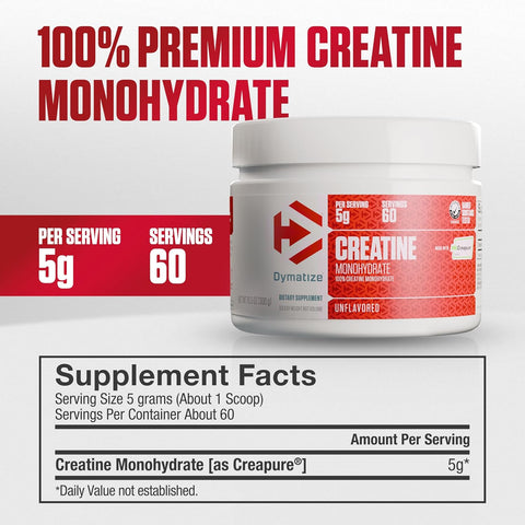 Dymatize 100% Creatine Monohydrate with Creapure -300g