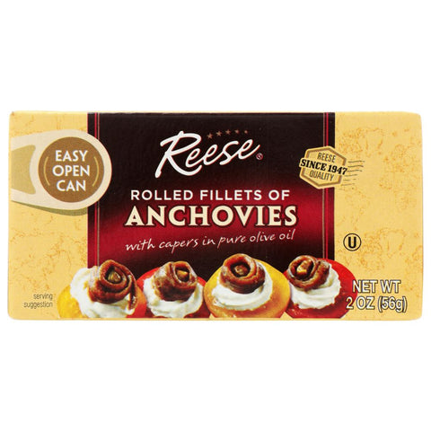 Rolled Fillets Of Anchovies 2 oz REESE