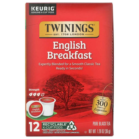 English Breakfast KCup Pods 12 pc Tea Twining