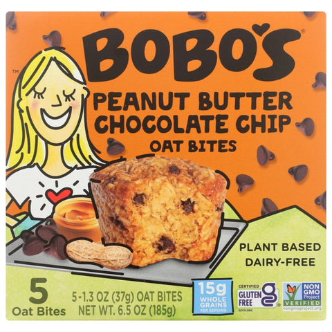 Peanut Butter Chocolate Chip Key Attribute Oat Bars BOBO'S