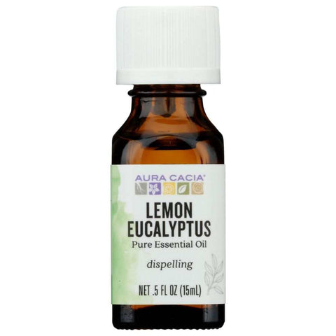 Lemon Eucalyptus Essential Oil 0.5 oz Aromatherapy Oil Aura Cacia
