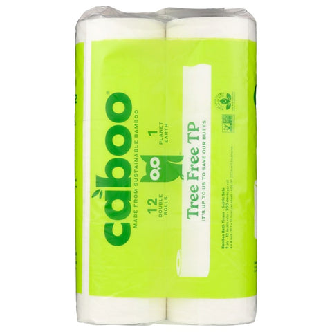 Tree Free Bamboo Toilet Paper 12Pk 300 Sheets CABOO