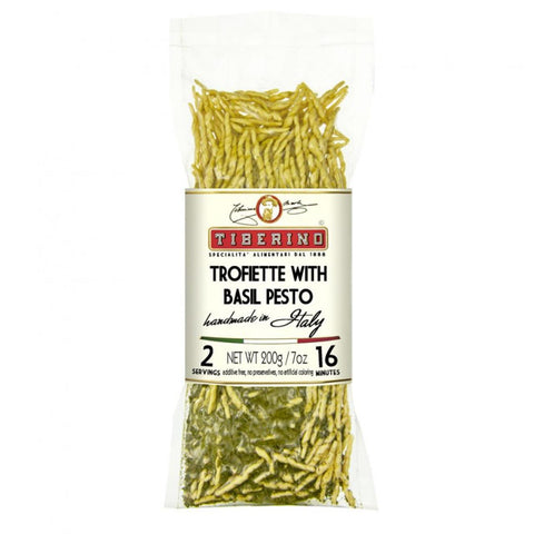 Trofiette Pasta w/ Basil Pesto 7OZ Tiberino