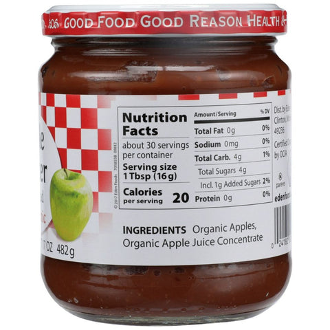 Apple Fruit Butter Organic 17 oz Spread EDEN FOODS