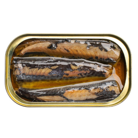 Small Mackerel w Olive Oil Canned Fish Jose Gourmet