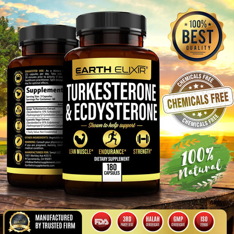 Earth Elixir Turkesterone & Ecdysterone