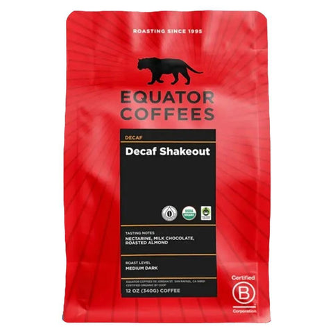 Decaf Shakeout Coffee Beans 10.5OZ Equator Coffees