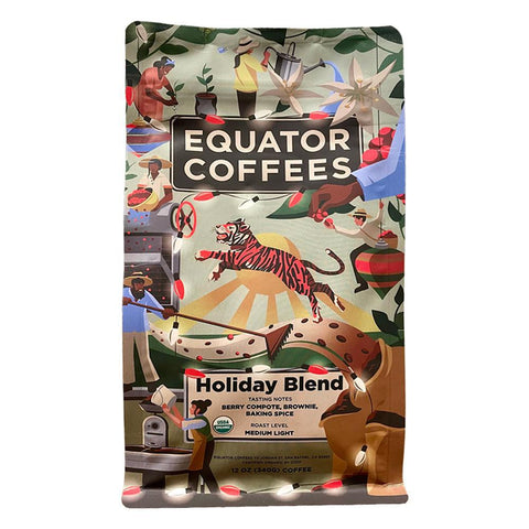 Holiday Blend Light Coffee Beans 12OZ Equator Coffees