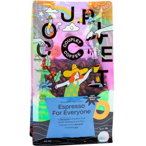 Espresso for Everyone Blend Whole Bean Coffee Couplet Coffee