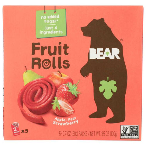Strawberry Fruit Rolls Sweet & Natural Snack BEAR YOYO