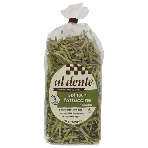 Spinach Fettuccine Noodles 12 oz AL DENTE