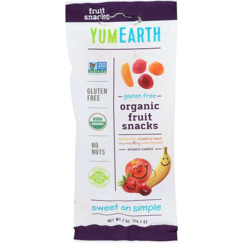 Organic Fruit Snacks 2 oz Pack YUMEARTH