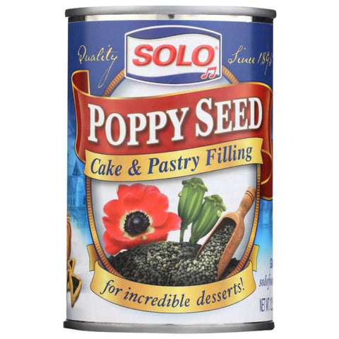 Poppy Seed Filling 12.5 oz Cake and Pastry Filling SOLO