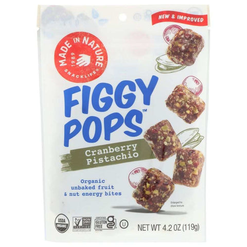 Cran Pistach Figgy Pops Snack 4.2 oz MADE IN NATURE