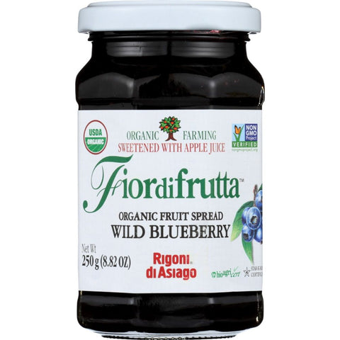 Wild Blueberry Organic Fruit Spread 8.82 oz RIGONI Fiordifrutta