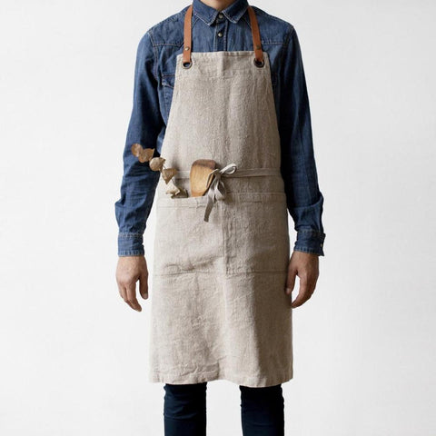 Natural Luxury Linen Heavy-Duty Apron Linen Tales