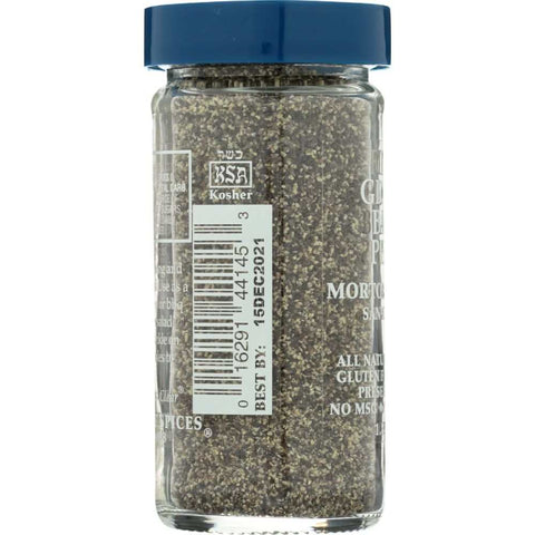 Fine Ground Black Pepper 2 oz Spice Morton & Bassett