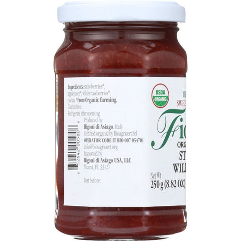 Fiordifrutta Strawberries and Wild Strawberries Fruit Spread 8.82 oz Rigoni