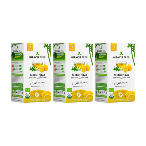 Organic Moringa Tea - Lemon - Caffeine-Free Herbal Tea