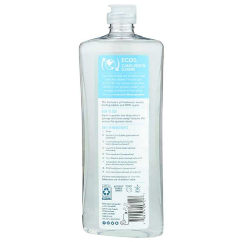 ECOS Free & Clear Plant-Based Dish Soap Hypoallergenic