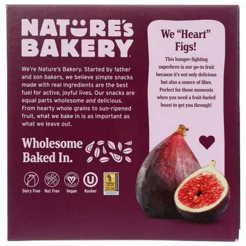 Whole Wheat Original Fig Bars 6Ct 12oz Baked Snack NATURES BAKERY