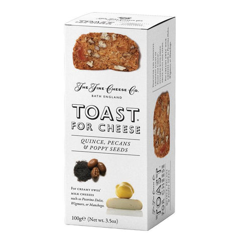 Toast for Cheese Quince Pecans & Poppy Seeds Crisp 3.5OZ The Fine Cheese Co.