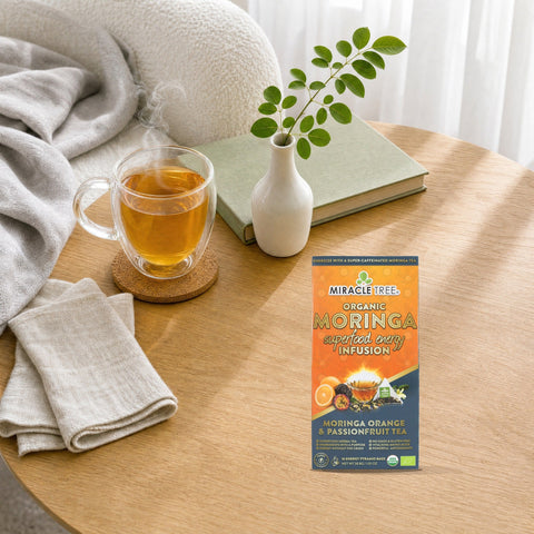 Organic Moringa Energy Tea - Orange Passionfruit - Natural Coffee Alternative