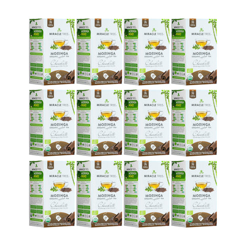 Organic Moringa Tea - Chocolate - Caffeine-Free Herbal Tea