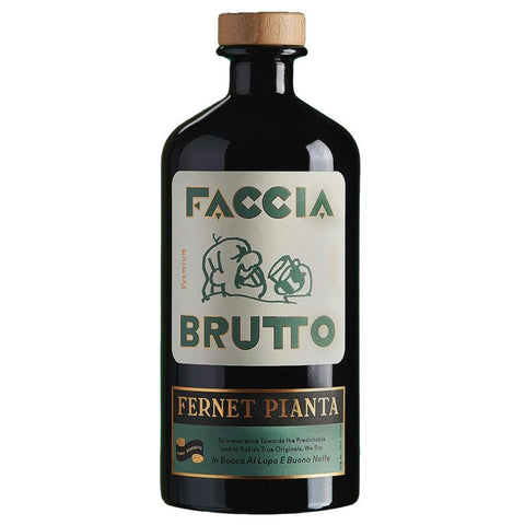 Fernet Pianta Blend 21 Ingredients Liqueur Faccia Brutto Spirits 375ML