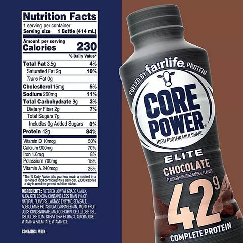Fairlife Core Power Protein Shake 42G -14 fl oz