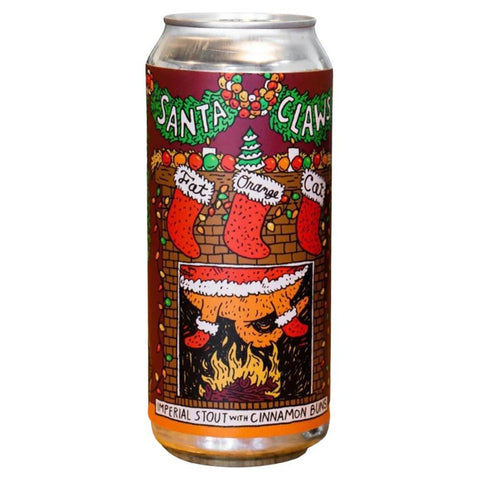 Santa Claws Imperial Stout with Cinnamon Buns Fat Orange Cat Brew Co.