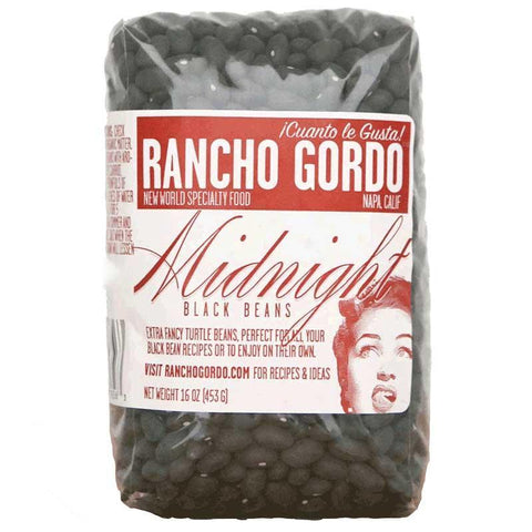 Black Heirloom Black Turtle Beans 16OZ Rancho Gordo