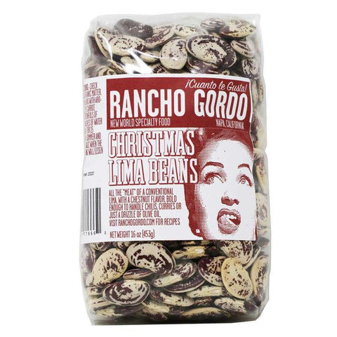 Christmas Lima Heirloom Beans 16OZ Rancho Gordo