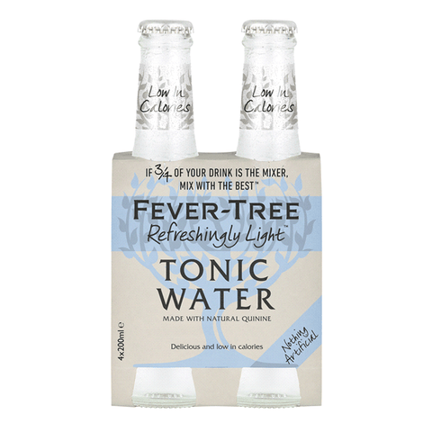 Indian Tonic Water Refreshingly Light Mixer Fever Tree 4x200ML