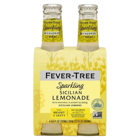 Sicilian Lemonade Sparkling Beverage 4x200ML Fever Tree