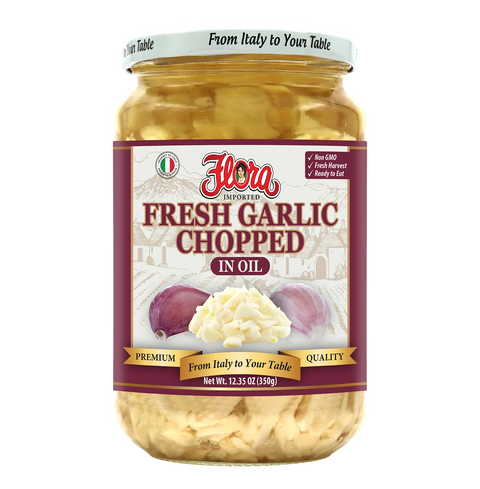 Fresh Garlic Chopped In Oil 12.35 oz