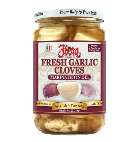 Fresh Garlic Cloves Marinated In Oil 9.88 oz