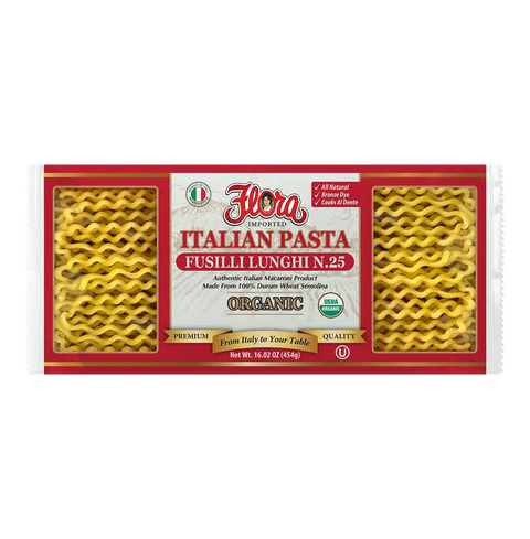 Fusilli Lunghi Organic Long Pasta No. 25 Flora Foods