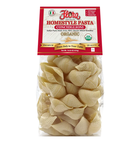 Organic Homestyle Conchiglioni Pasta Large Shell-Shaped