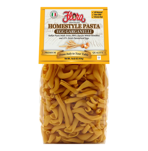 Egg Garganelli Pasta Homestyle 16.02 oz Flora