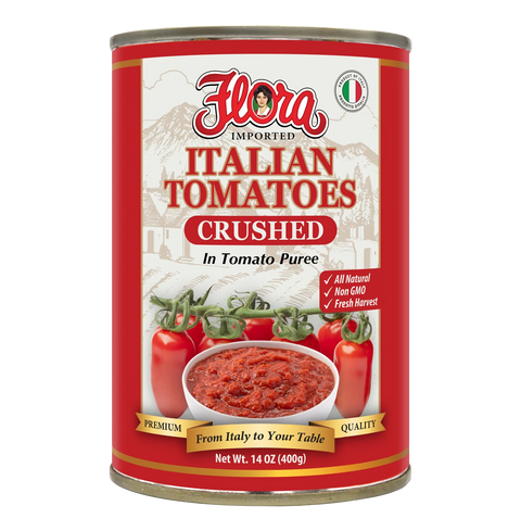 Italian Crushed Tomatoes In Tomato Puree 14 oz Flora